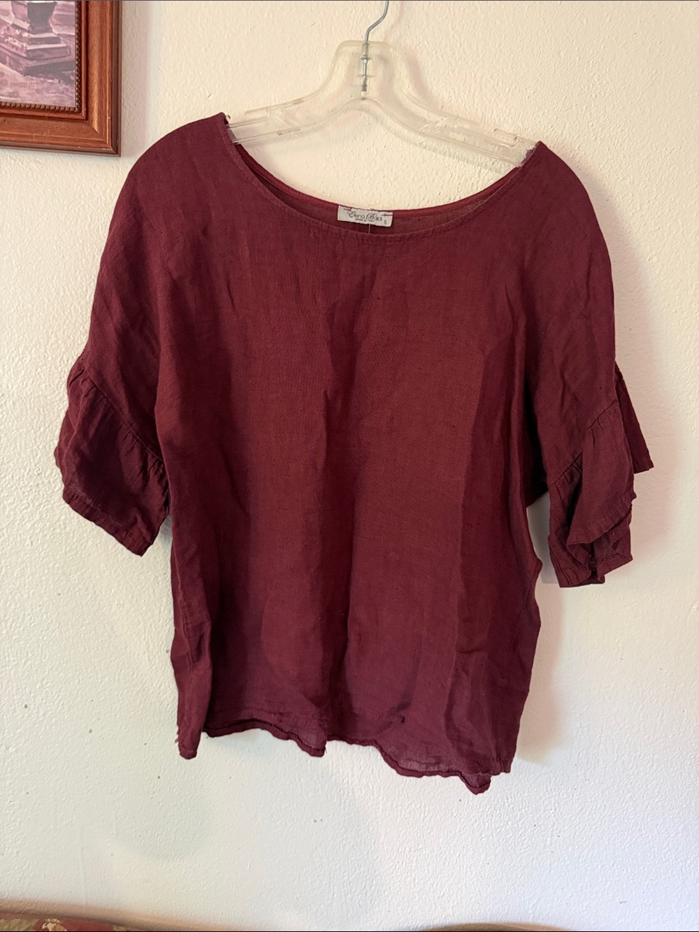 Elena baldi made in Italy top linen